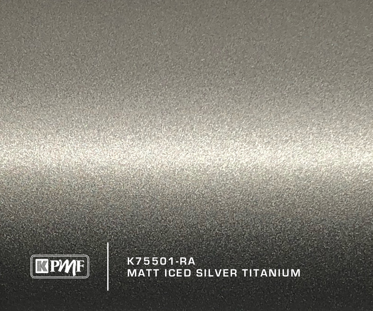 KPMF MATT ICED SILVER TITANIUM K75501 VINYL